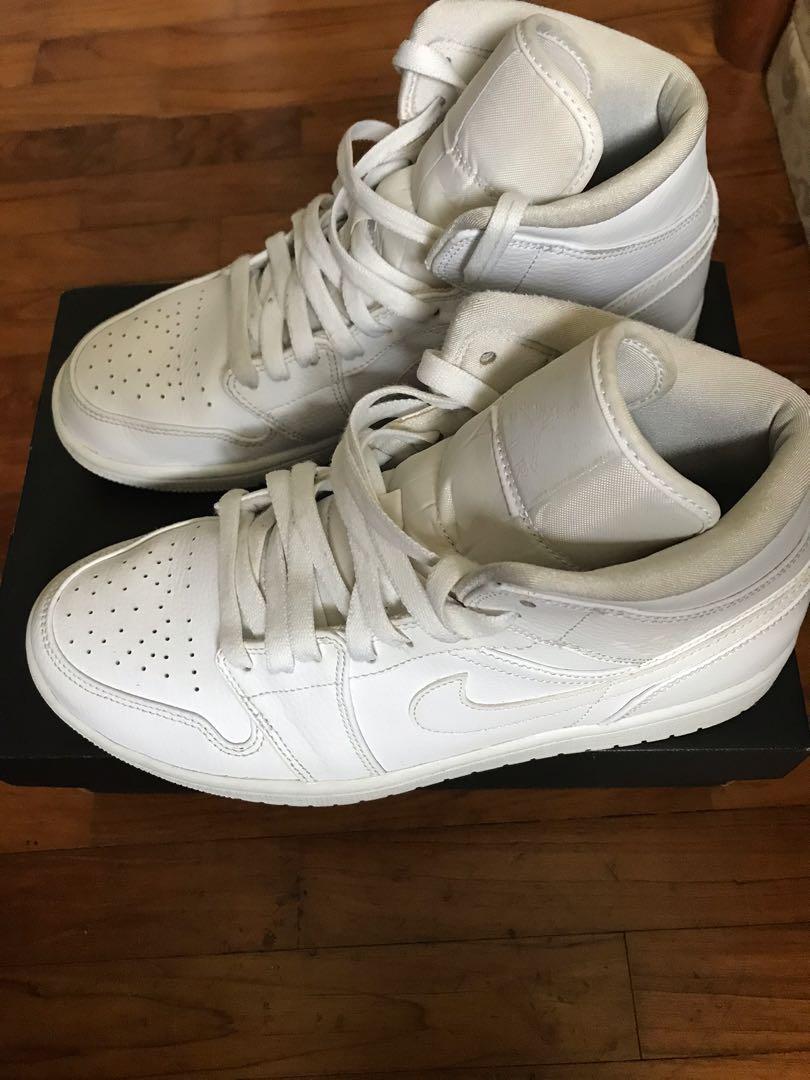 all white mens jordan shoes