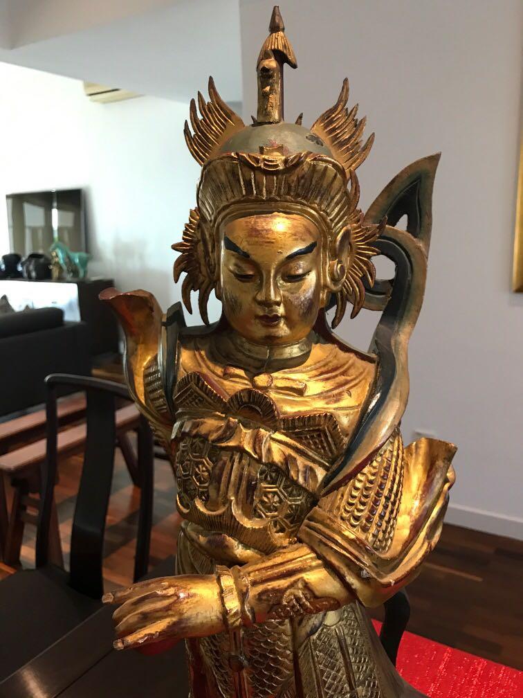 Antique Chinese God statue, Hobbies & Toys, Collectibles & Memorabilia