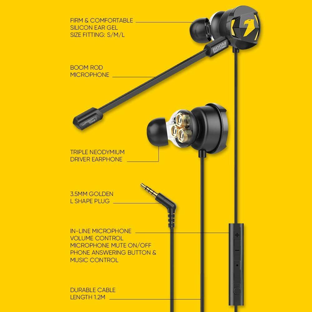 Armaggeddon WASP 7 Pro 3D Gaming Earphones Audio Headphones