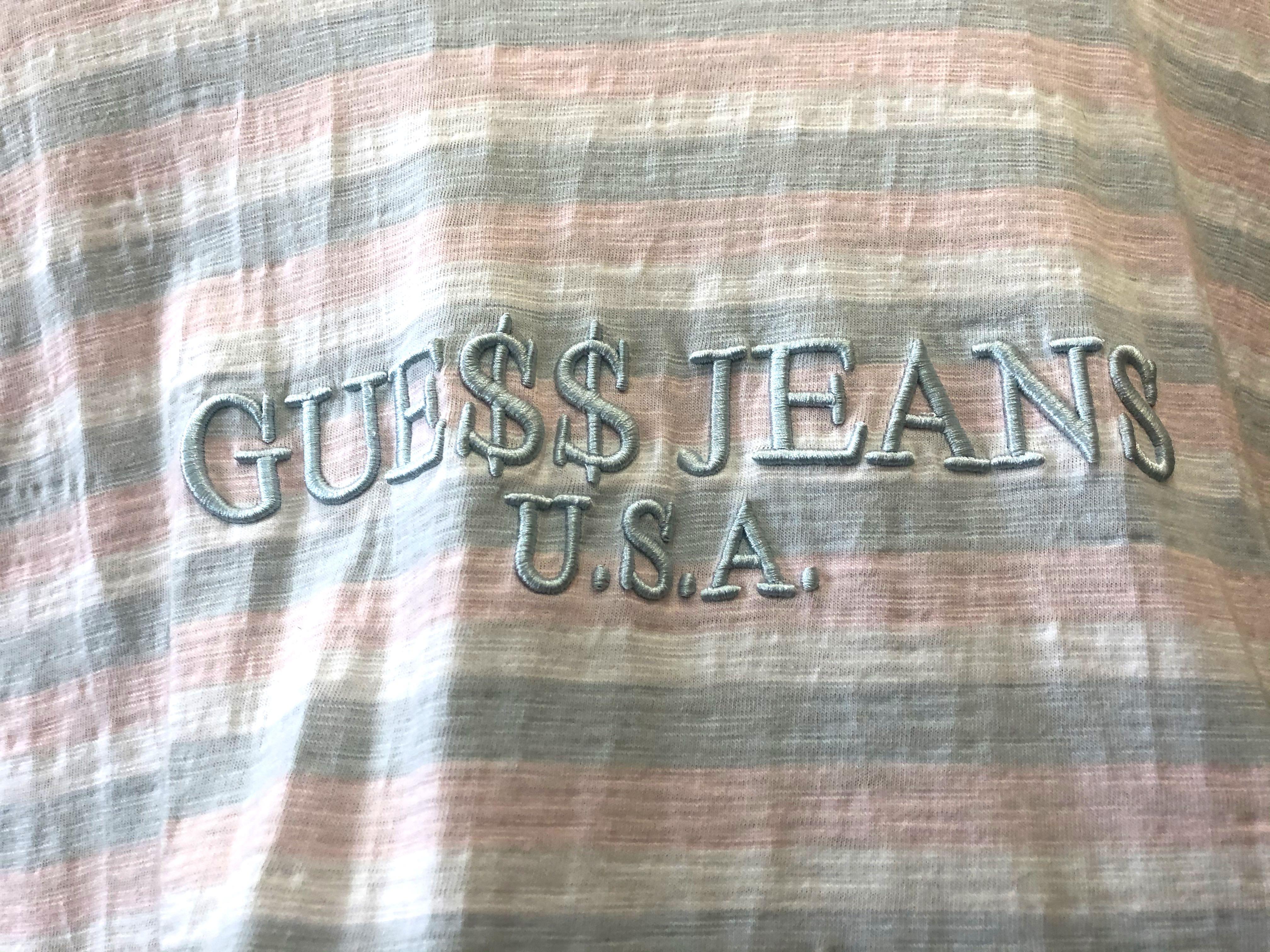 ASAP ROCKY GUESS Cotton Candy Striped Tee Size S