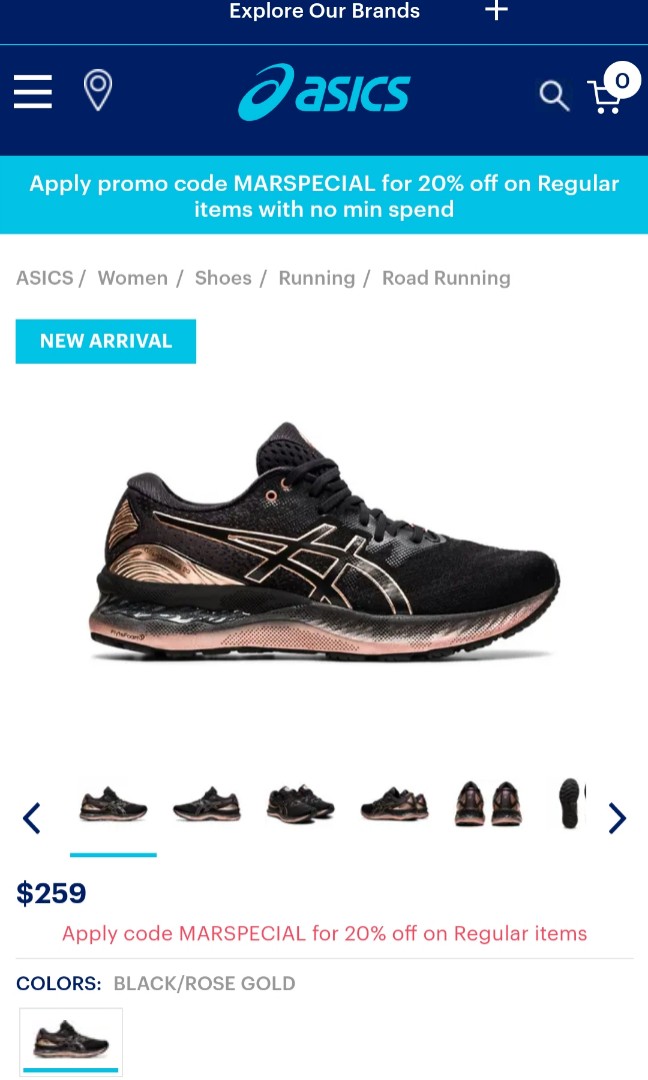 asics nimbus promo code