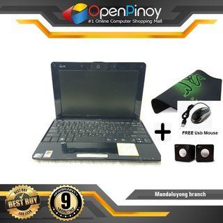 ASUS EEE PC INTEL ATOM N270 1.60GHz processor/NO OS YET with Razer Mantis Mouse Pad & Mini Portable Speaker