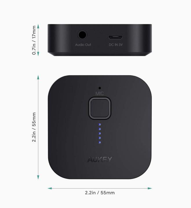 Aukey bluetooth 5 receiver discount wireless audio music adapter a2dp
