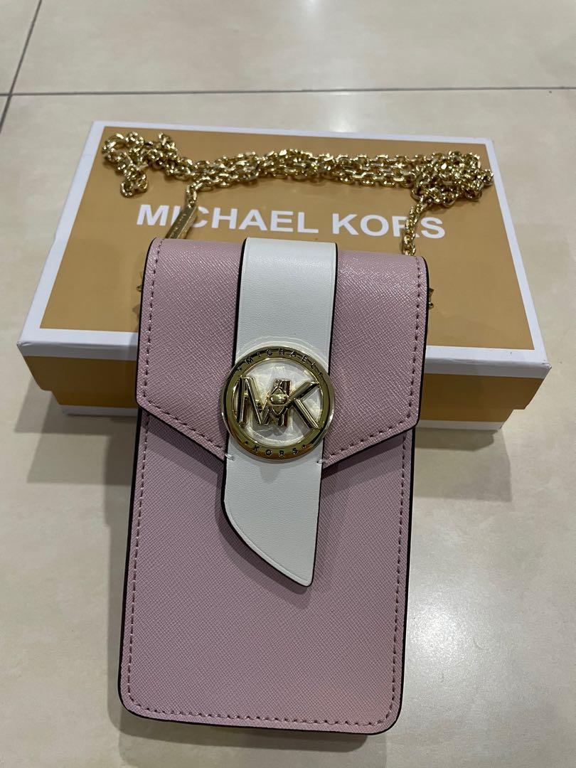MICHAEL Michael Kors Greenwich Small Metallic Logo Crossbody Bag  Neiman  Marcus