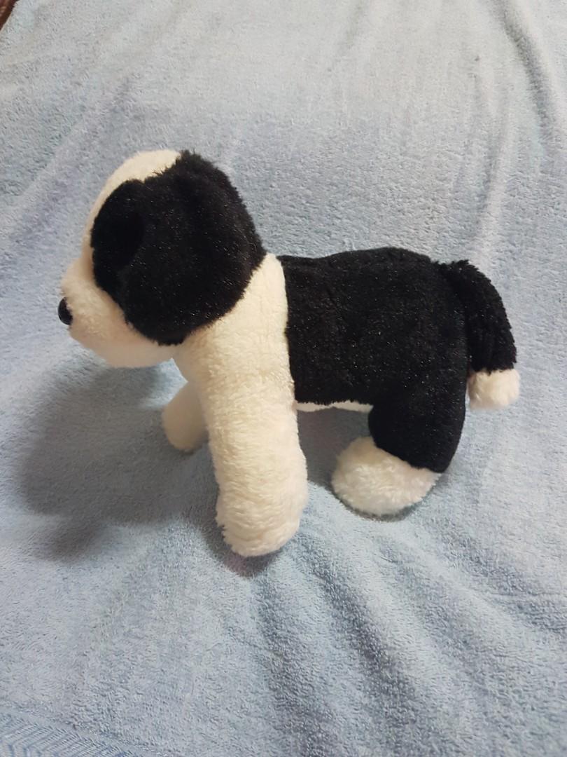 Authentic Miniso Life Black White Puppy Dog Plush Soft Toy, Hobbies