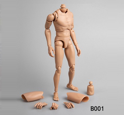 B001 1/6 Male nude body (Narrow matt surface) action figure toys set