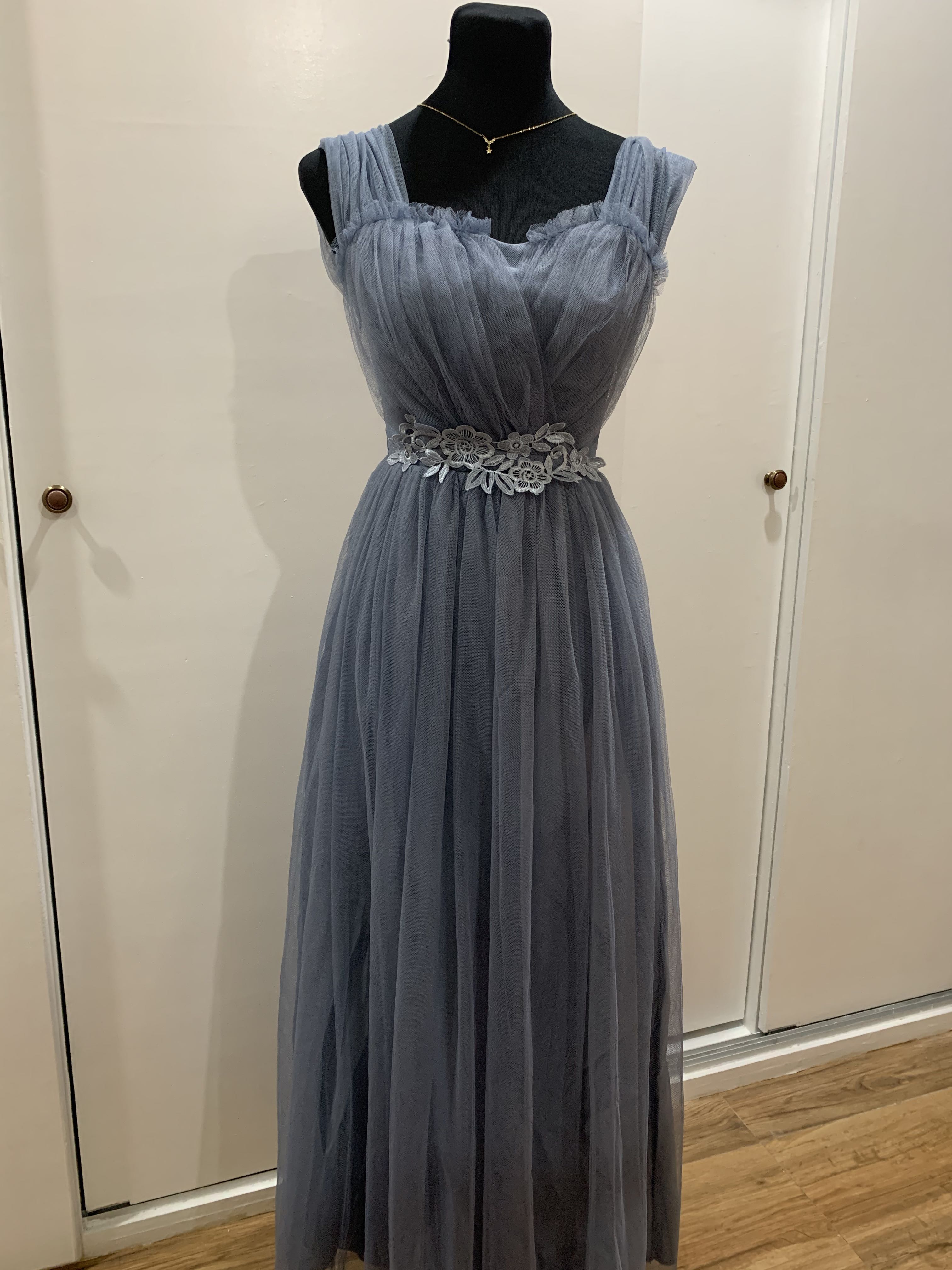 Bluish gray gown new arrivals