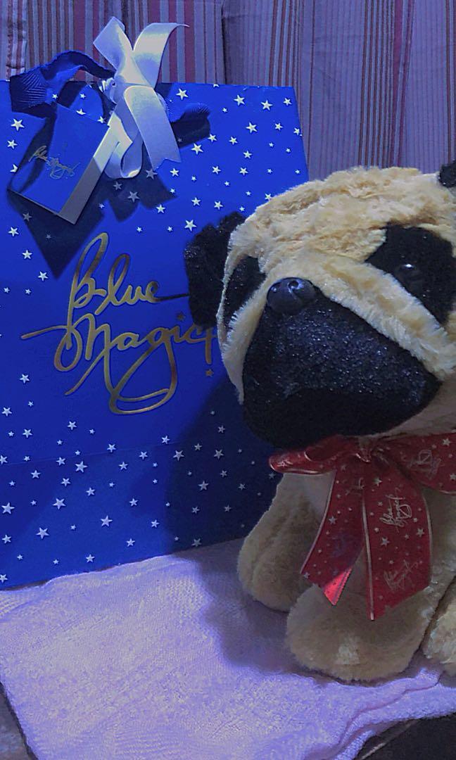 Pug stuffed discount toy blue magic