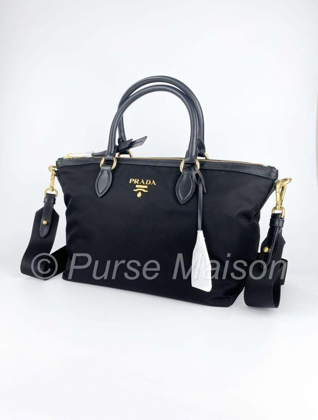 Brand new Prada 1BA104 Tessuto Nero Nylon bag, Luxury, Bags & Wallets on  Carousell