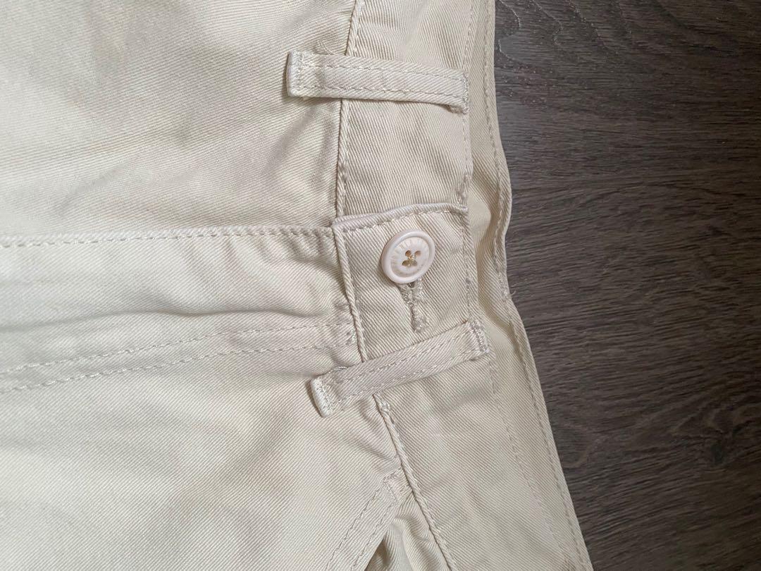 brandy melville tammy cargo pants in cream, Women's Fashion, Bottoms