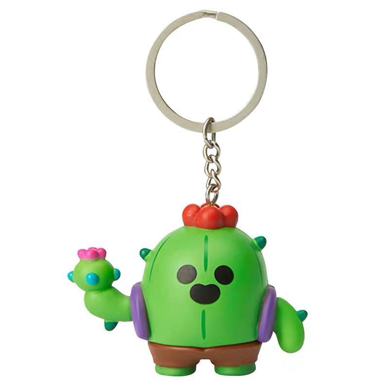 Brawl Stars X Line Friends Collaboration Merchandise Spike Brawler Cactus Keychain Supercell Hobbies Toys Toys Games On Carousell - the cactus from brawl stars