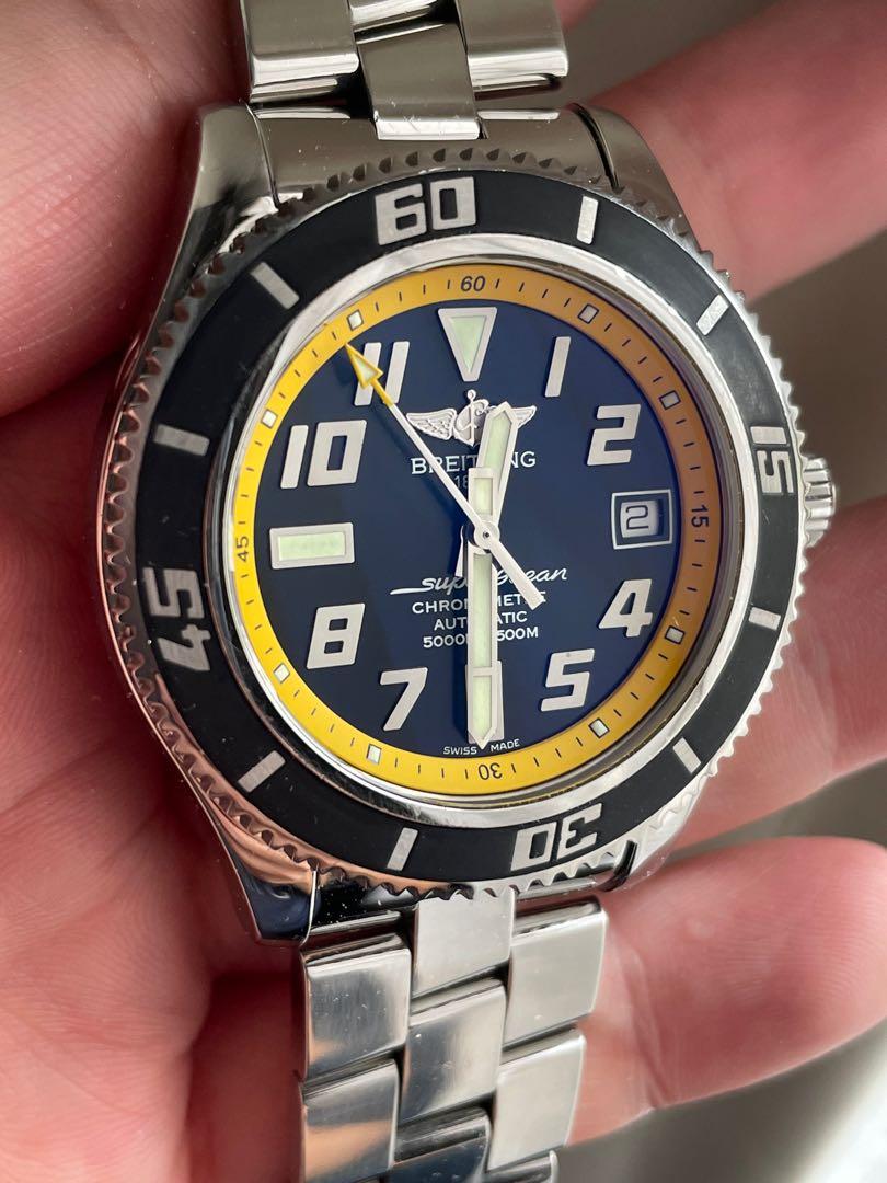 Breitling new arrivals superocean yellow