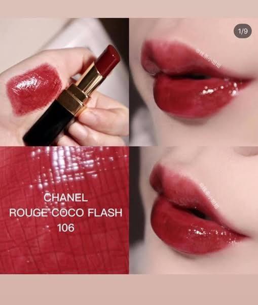 Chanel Rouge Coco Flash in Dominant #106, Beauty & Personal Care, Face,  Face Care on Carousell