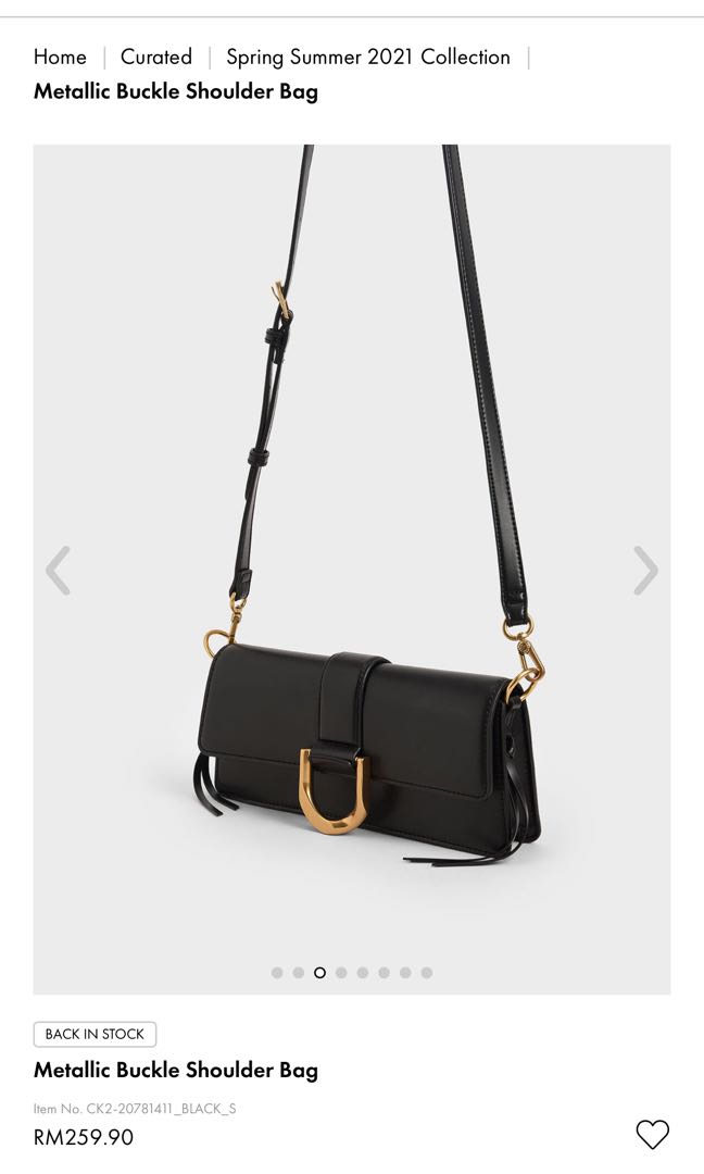 Charles and keith buckle hot sale bag