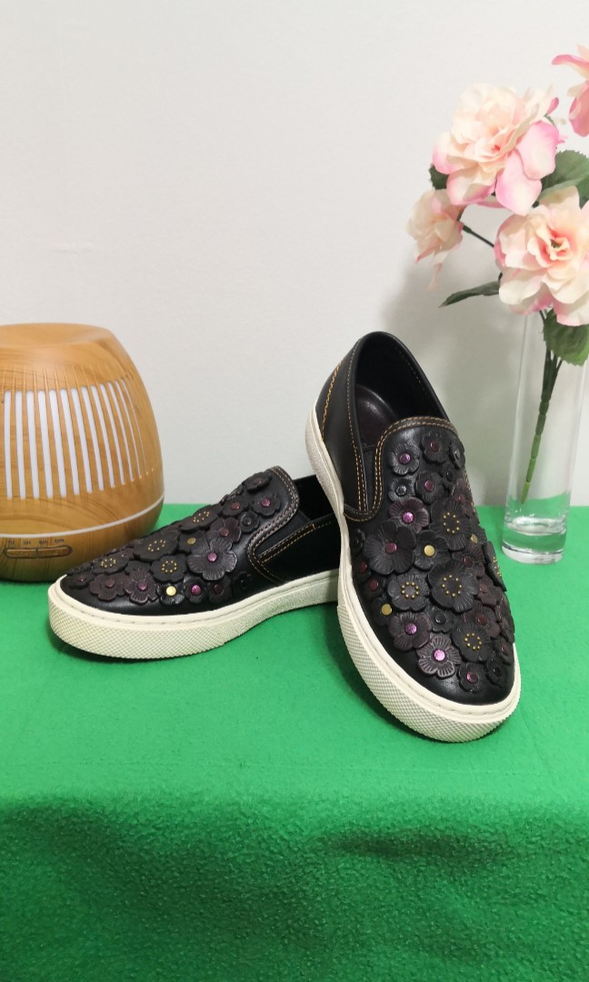 coach tea rose shoes