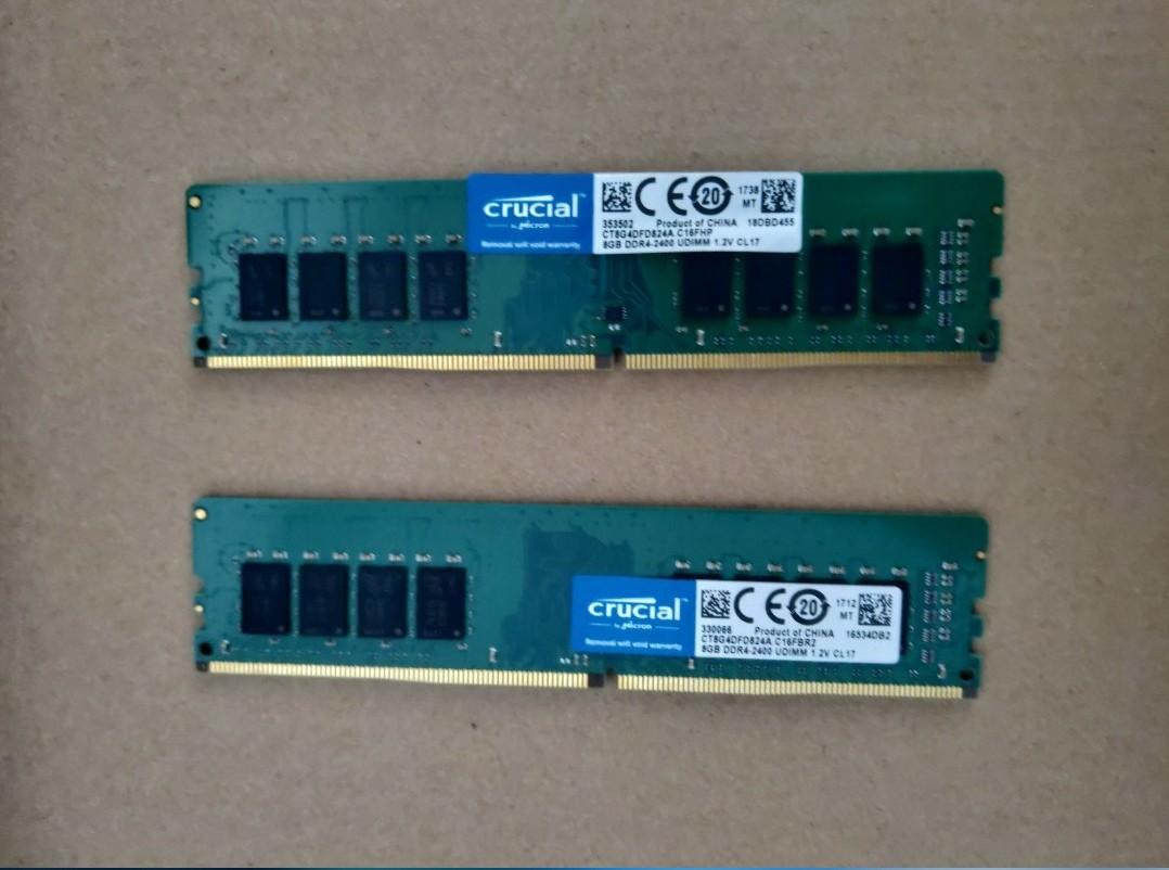 16GB (2x8GB) DDR4 2400MHz non-ECC Desktop RAM