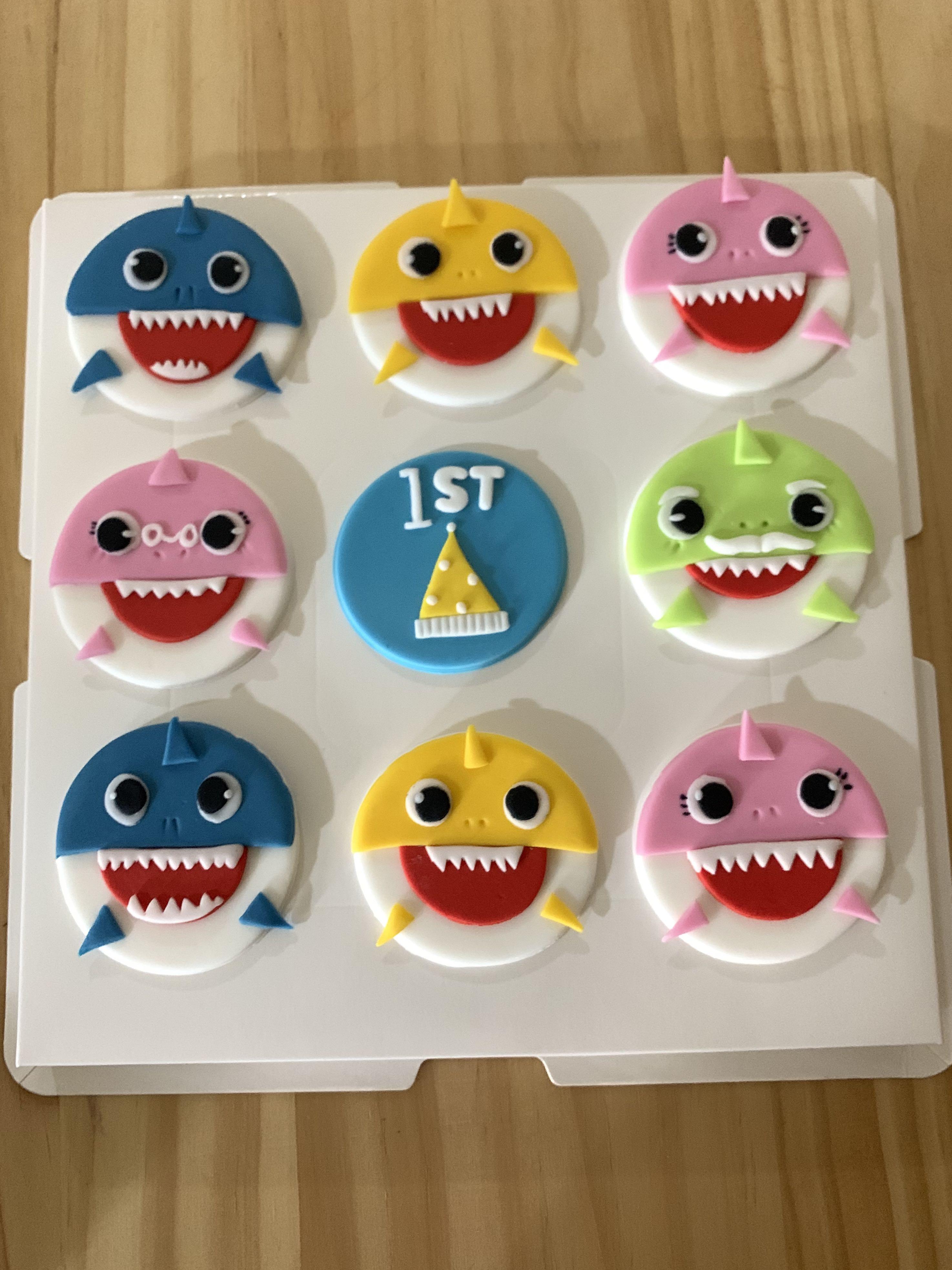 Custom Fondant Cake TopperShark Theme, Design & Craft, Handmade Craft