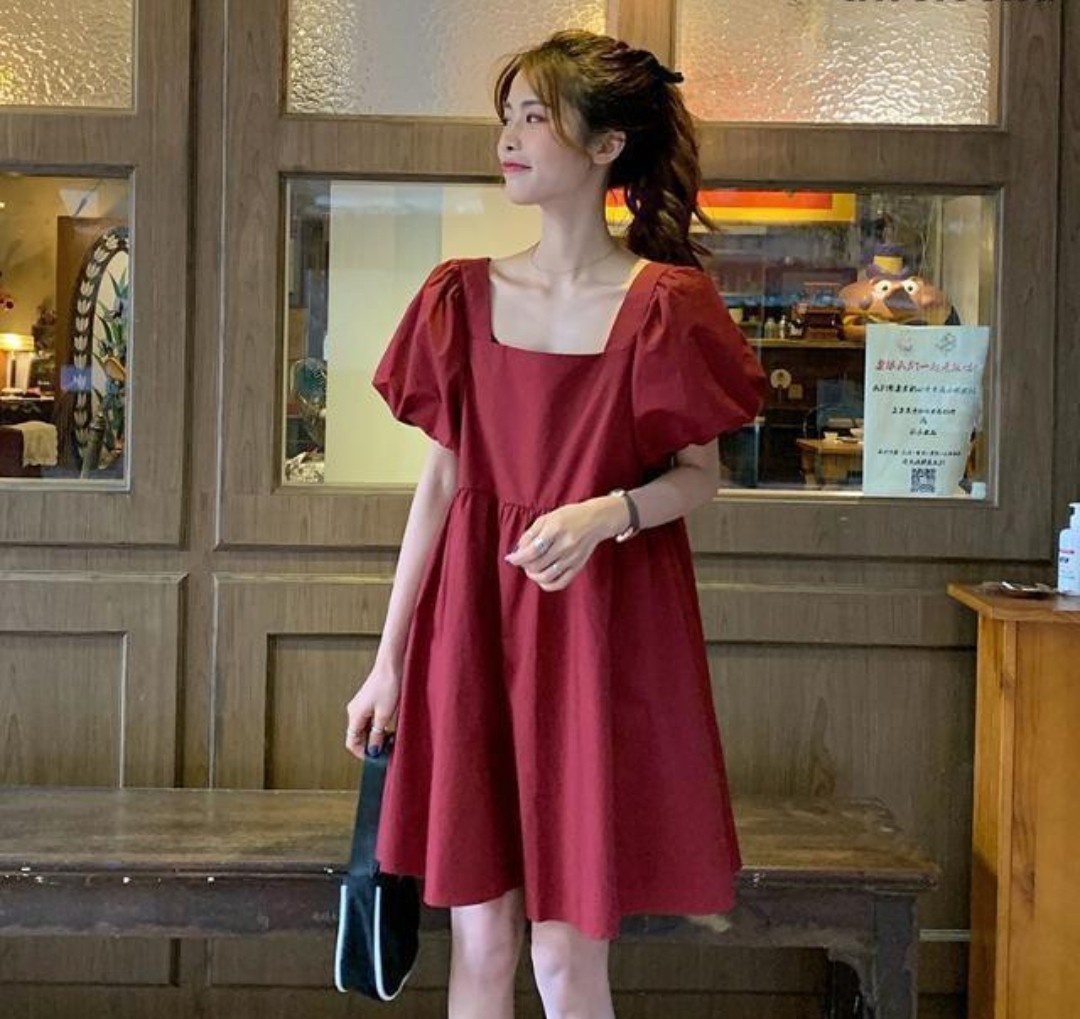 Cute Bubble Dress, Fesyen Wanita 
