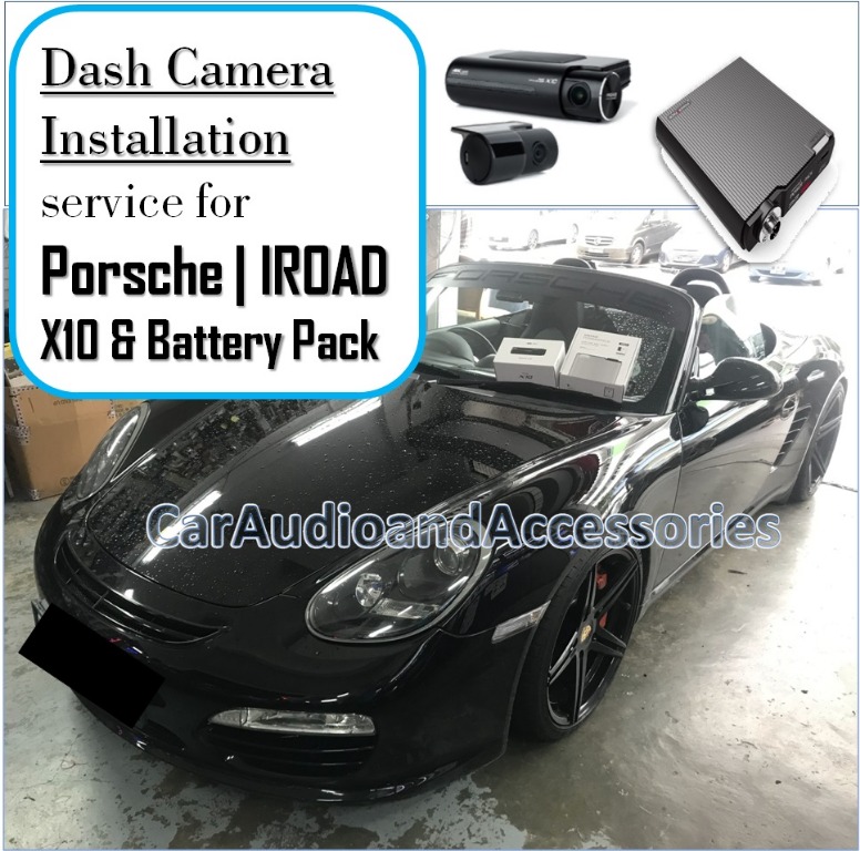 Dash Camera Car Video Camera Recorder Installation Service Bring Your Own Device Iroad X10 Front Rear Battery Pack Installed For Porsche For Pricing See Description And
