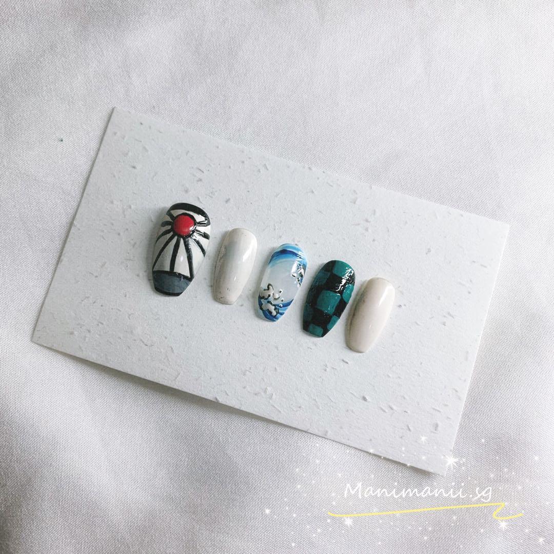 Featured image of post The Best 16 Demon Slayer Nails Tanjiro