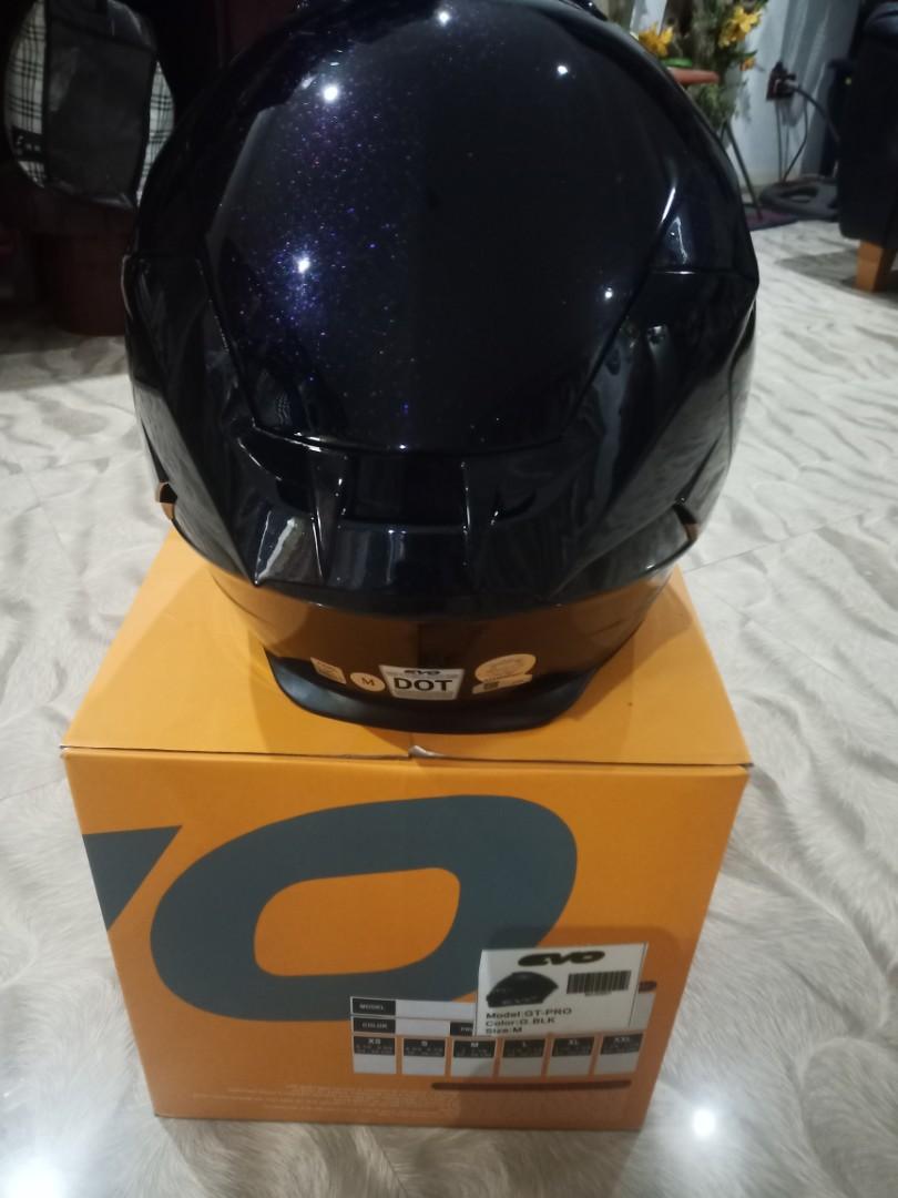 Evo Gt Pro Gloss Black Motorbikes Motorbike Parts Accessories Helmets And Other Riding Gears On Carousell