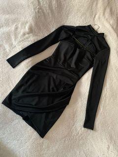 Fashion Nova Cut-Out Little Black Dress