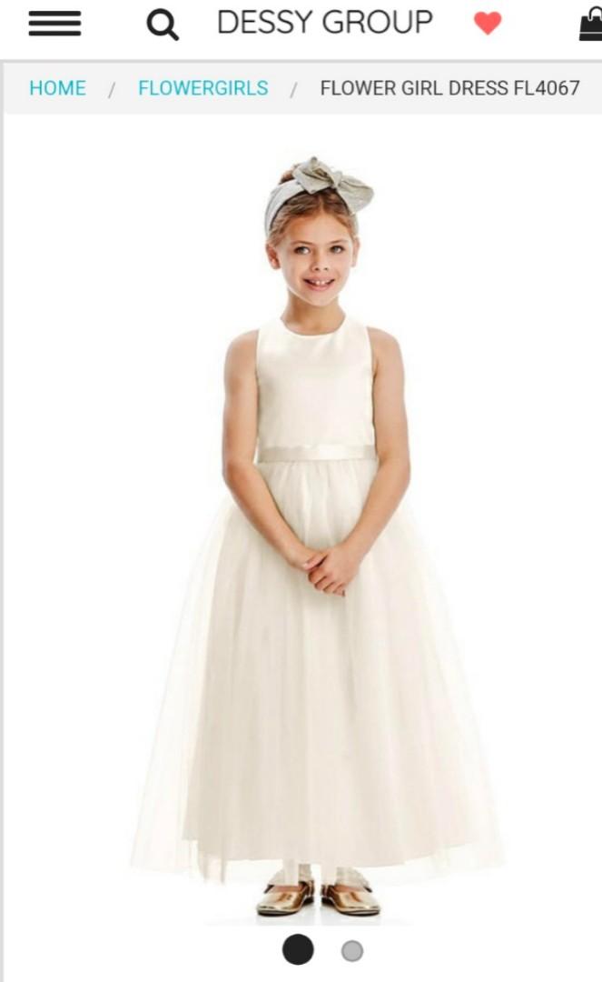 ivory baby flower girl dress
