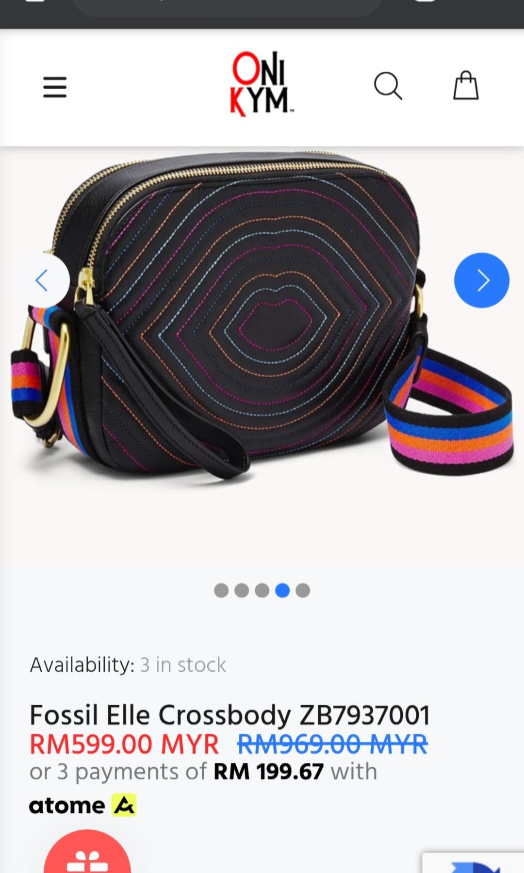 Elle crossbody top bag fossil