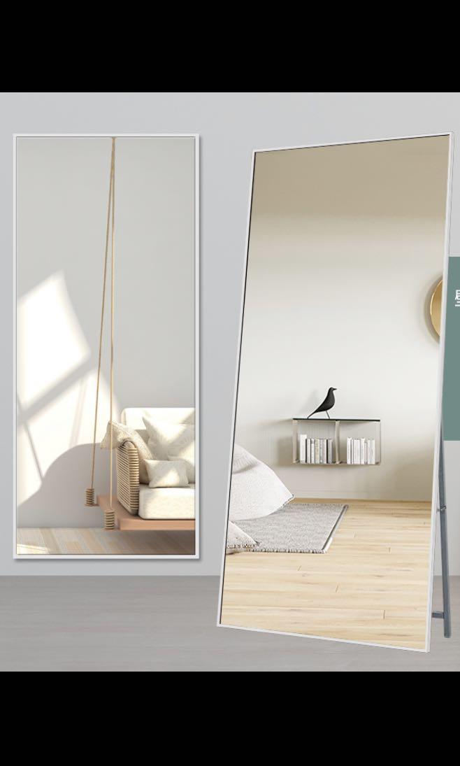 Full Body Length Mirror In Silver With Stand Furniture Home Decor Others On Carousell