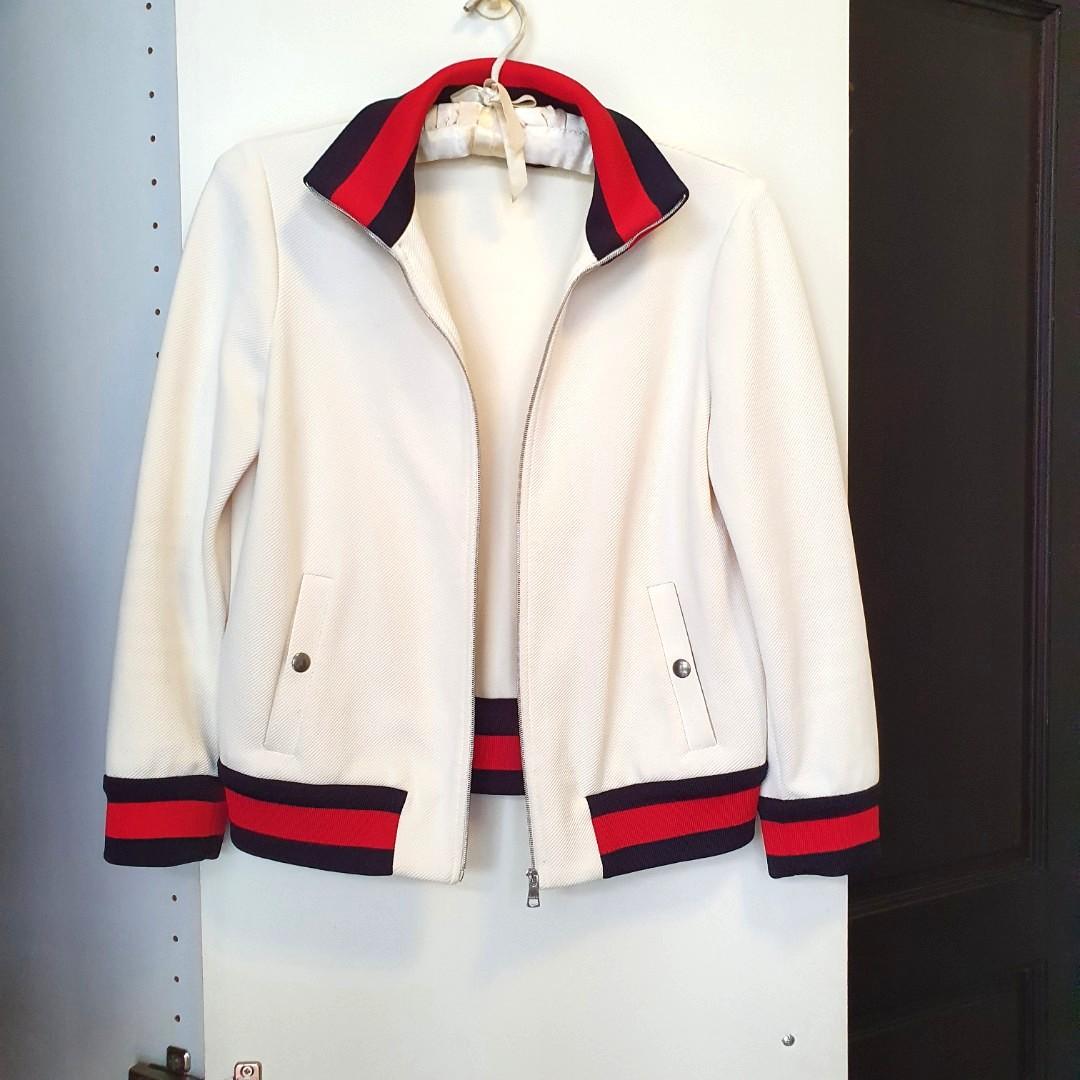 Gucci twill bomber jacket store