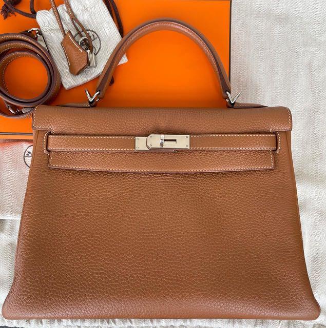 Jual tas Hermes Kelly Epsom 32 LEATHER MIRROR - putih GHW, Olshop Fashion,  Olshop Wanita di Carousell