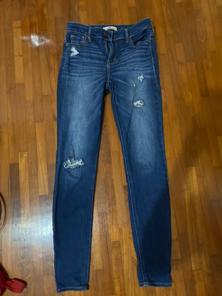 hollister high waisted skinny jeans