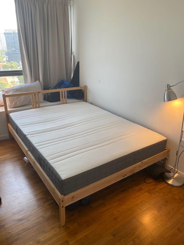 Hovag Queen Mattress IKEA, Furniture & Home Living, Furniture, Bed