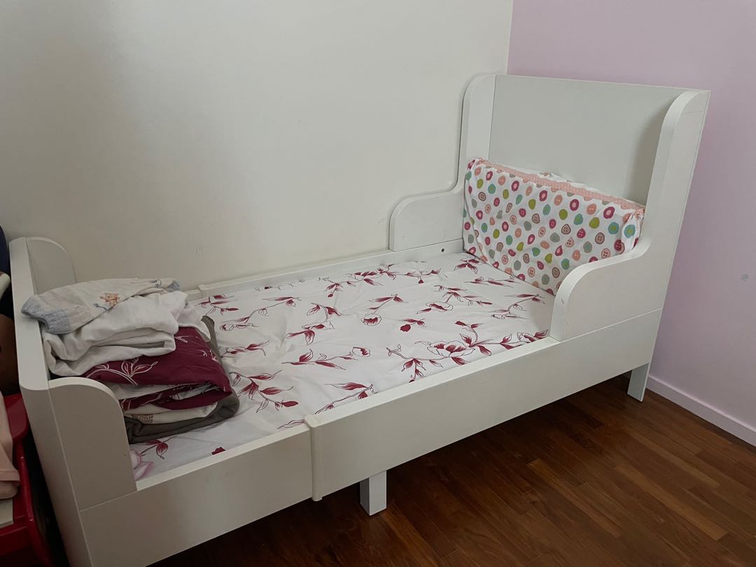 IKEA extendable kid bed, Babies & Kids, Baby Nursery & Kids Furniture, Childrens' Beds on Carousell
