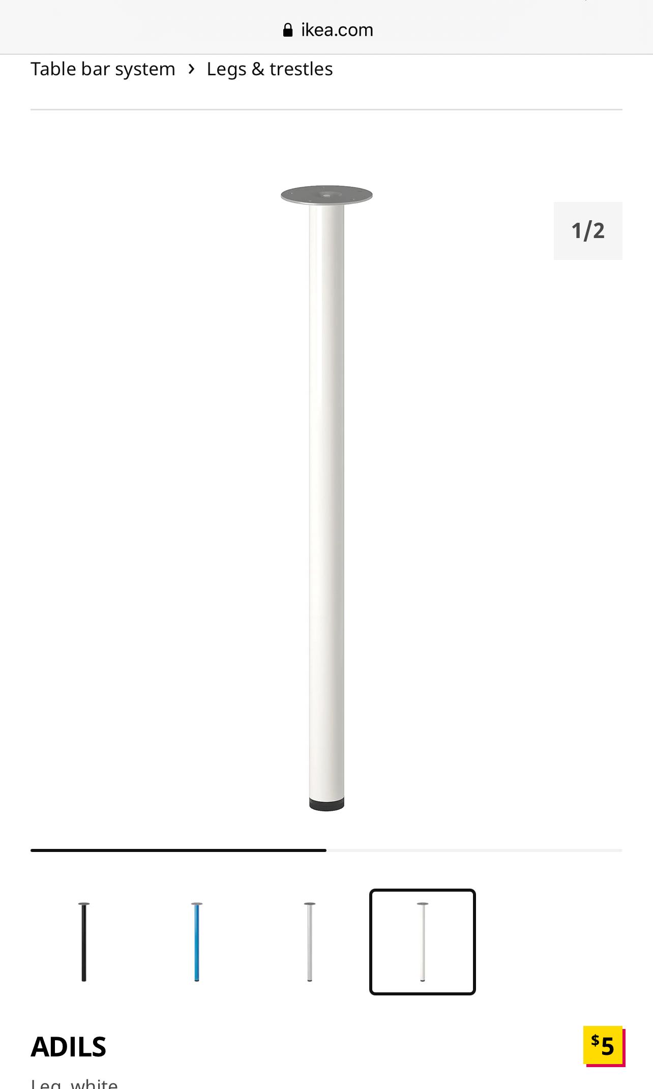 IKEA table legs, Furniture & Home Living, Furniture, Tables & Sets on ...