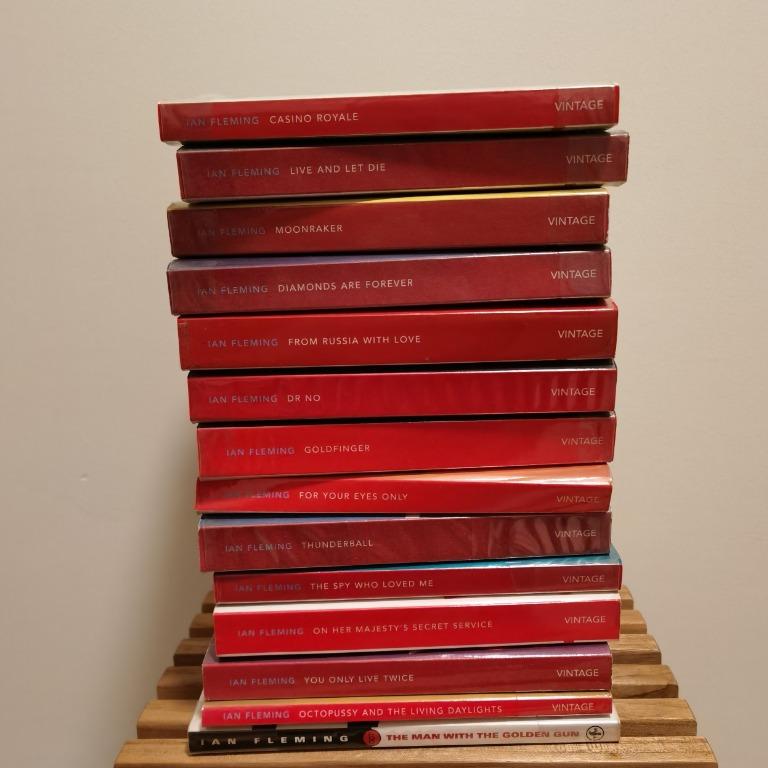 James Bond Novel Collection Books Stationery Fiction On Carousell