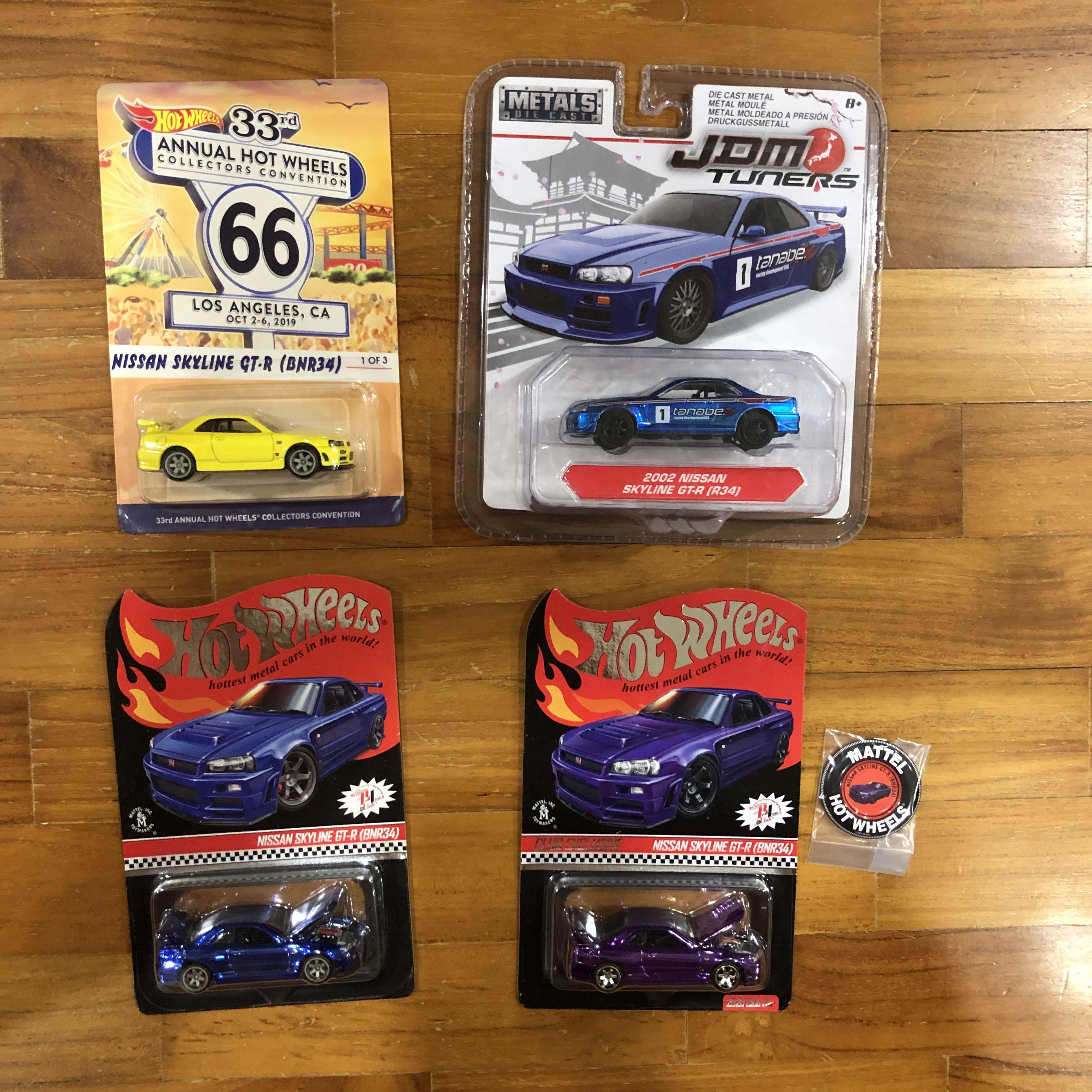 JDM Tuners & Hot Wheels Convention & RLC Nissan Skyline R34, Hobbies