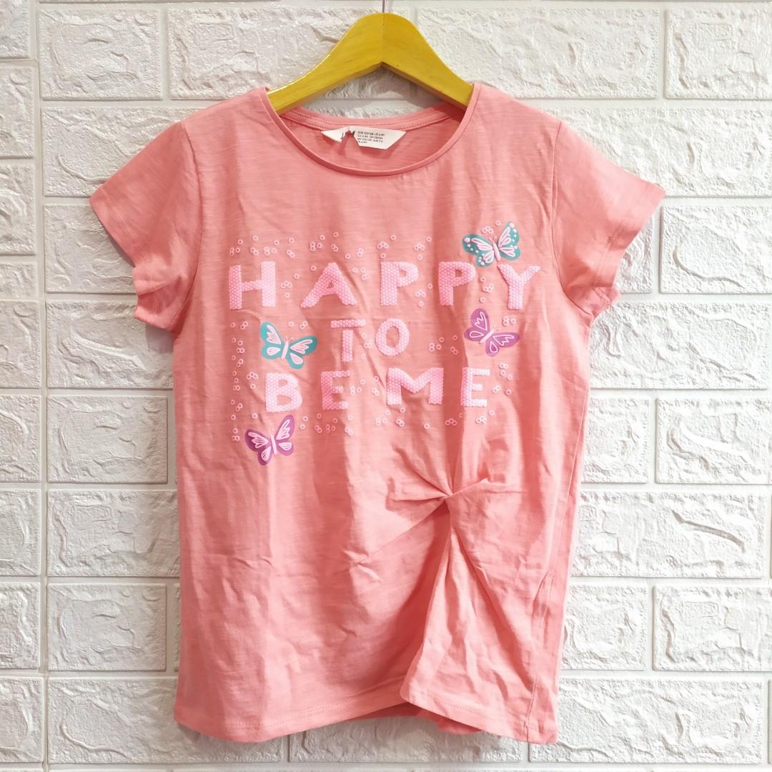 Kaos Anak Perempuan HM Usia 6-8 tahun 