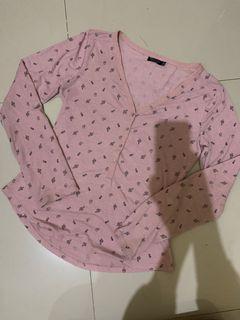 Kaos Bershka Pink Adem