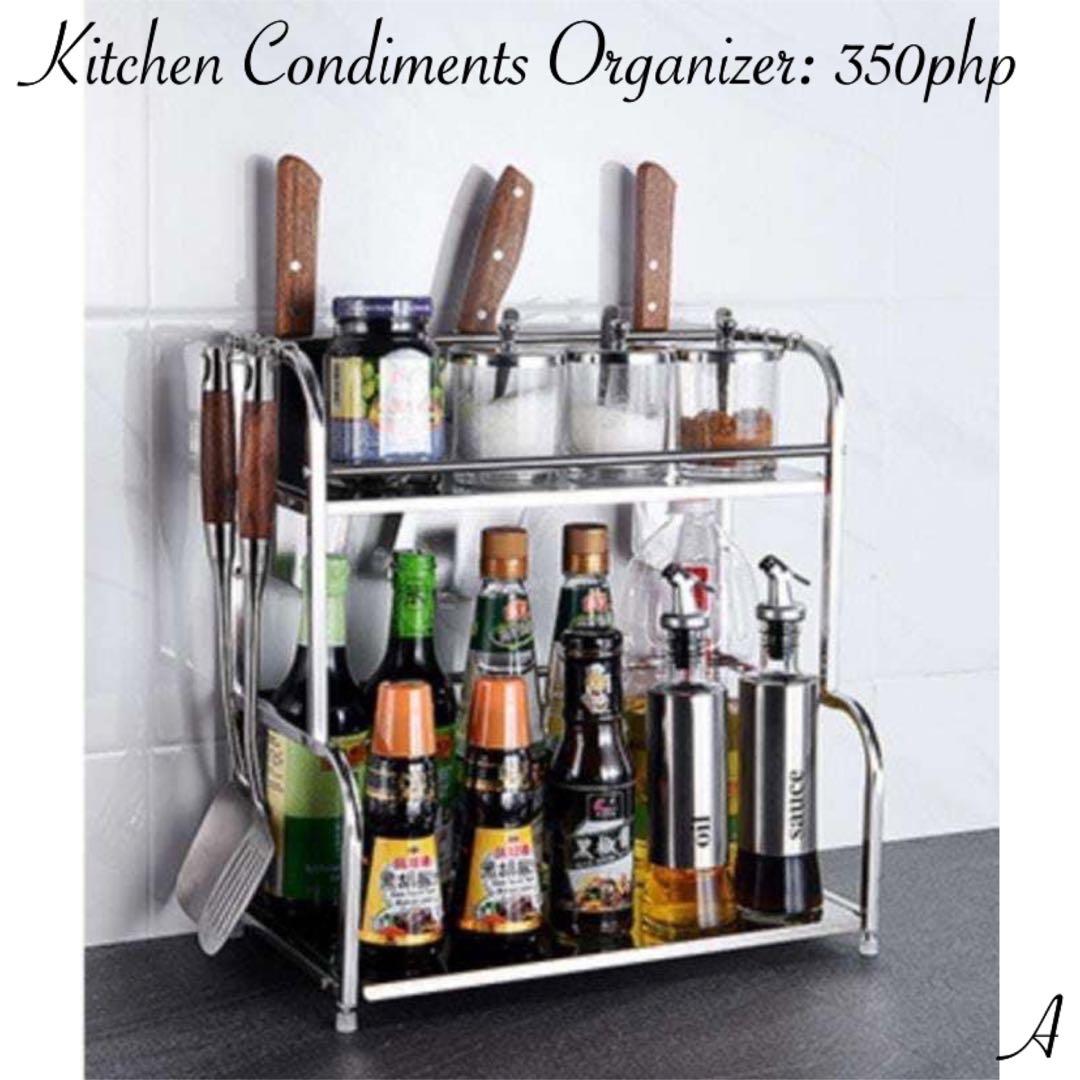 Kitchen Condiments Organizer (Category: Storage Boxes & Baskets) located in Cainta. Submitted by iubelle (Listing ID 1072650339, Image 1). Description: Open for reseller Fb page: mhaibelabshoppe Instagram: @mybellelabs Please like my fb page/instagram for more items. Thank you.