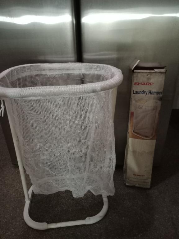 Laundry basket/hamper (Category: Laundry Baskets) located in Manila. Submitted by carlyn5 (Listing ID 1072644613, Image 1). Description: °Laundry hamper °Sturdy plastic frame °expandable net basket °RFS: decluttering, haven't use it, natago lang sa bodega kaya narumihan na yung box.