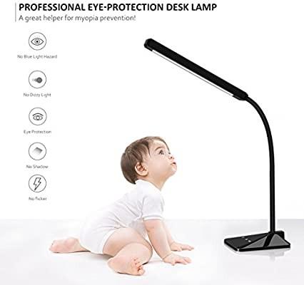 LED Desk Lamp TOPELEK Lamp with 3 Color Modes x 5 Levels Dimmer