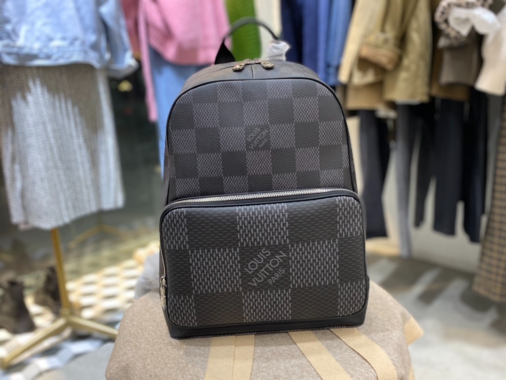 Campus Backpack Damier Graphite Canvas - Men - Bags