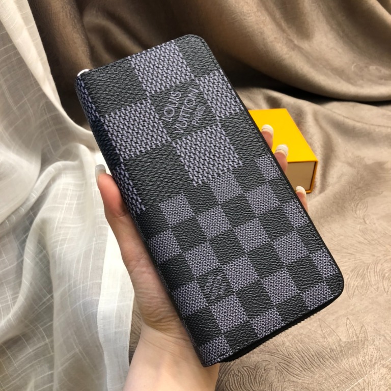 LOUIS VUITTON Vertical Damier Infini Leather Zippy Wallet - Sale