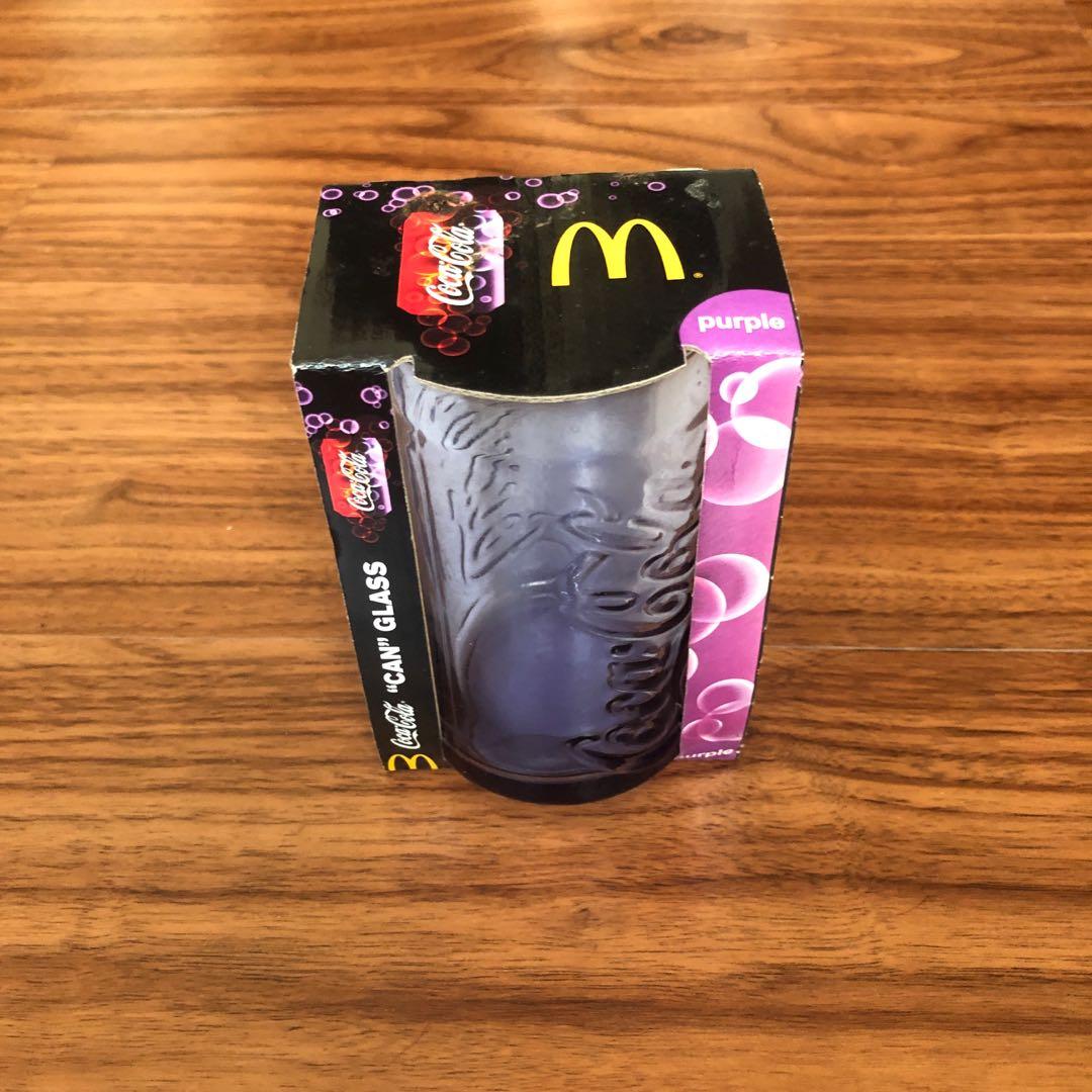 McDonald’s Coca-Cola “Can” Glass - Purple (Category: Vintage Collectibles) located in Manila. Submitted by lesssa (Listing ID 1072552540, Image 2). Description: McDonald’s Coca-Cola “Can” Glass - Purple Brand new with box. Just a little dusty. .
