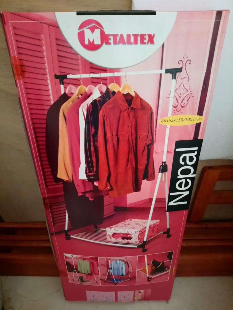 Metaltex Nepal Clothes Rack with wheels, Furniture & Home Living