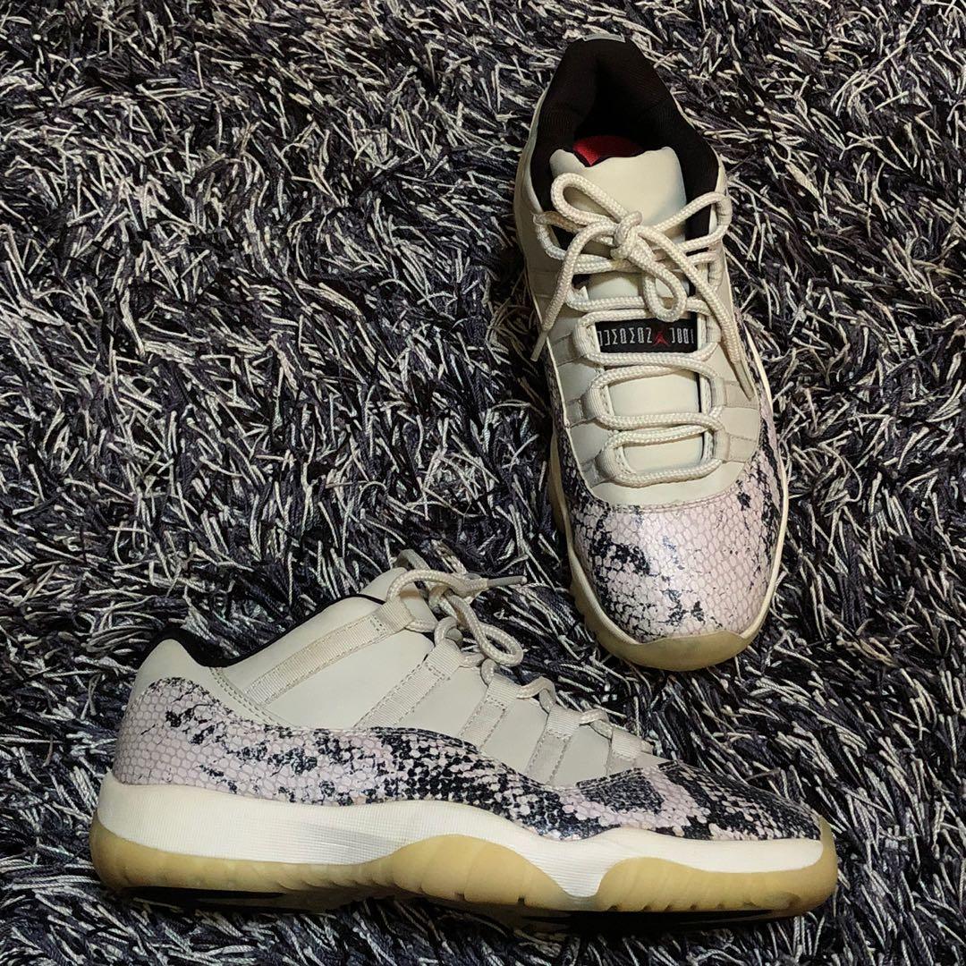 Jordan 11 retro online low snake light bone