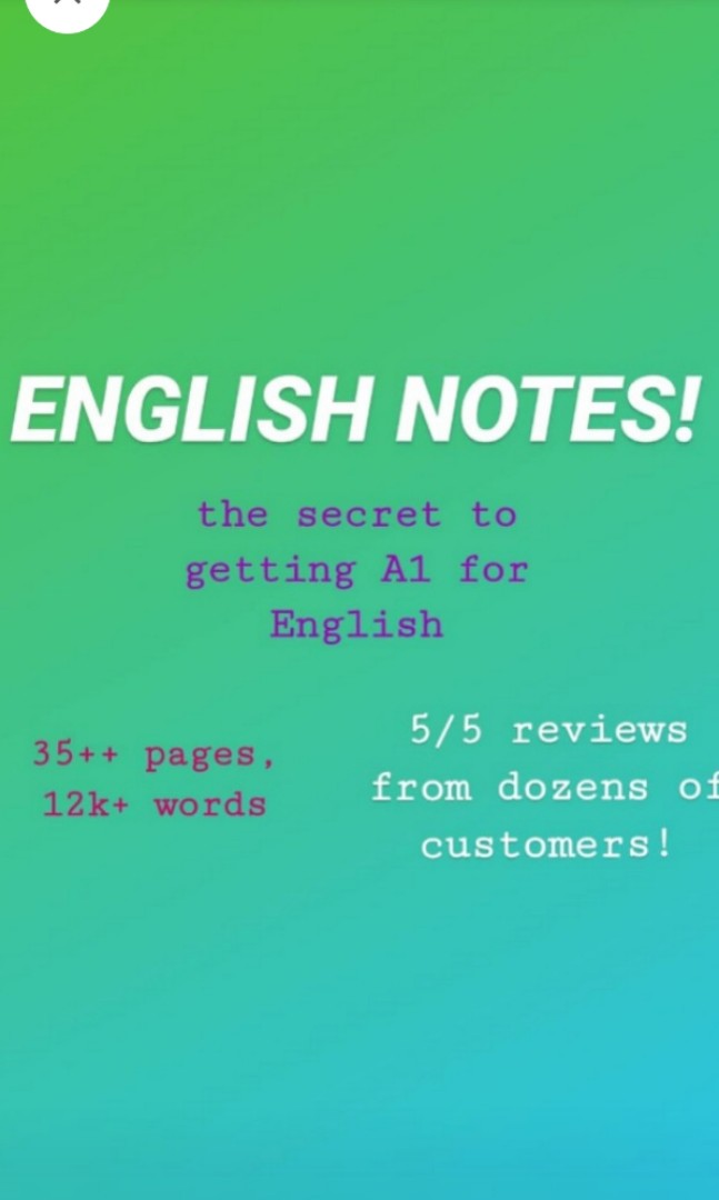 O Level English Notes, Hobbies & Toys, Books & Magazines, Assessment