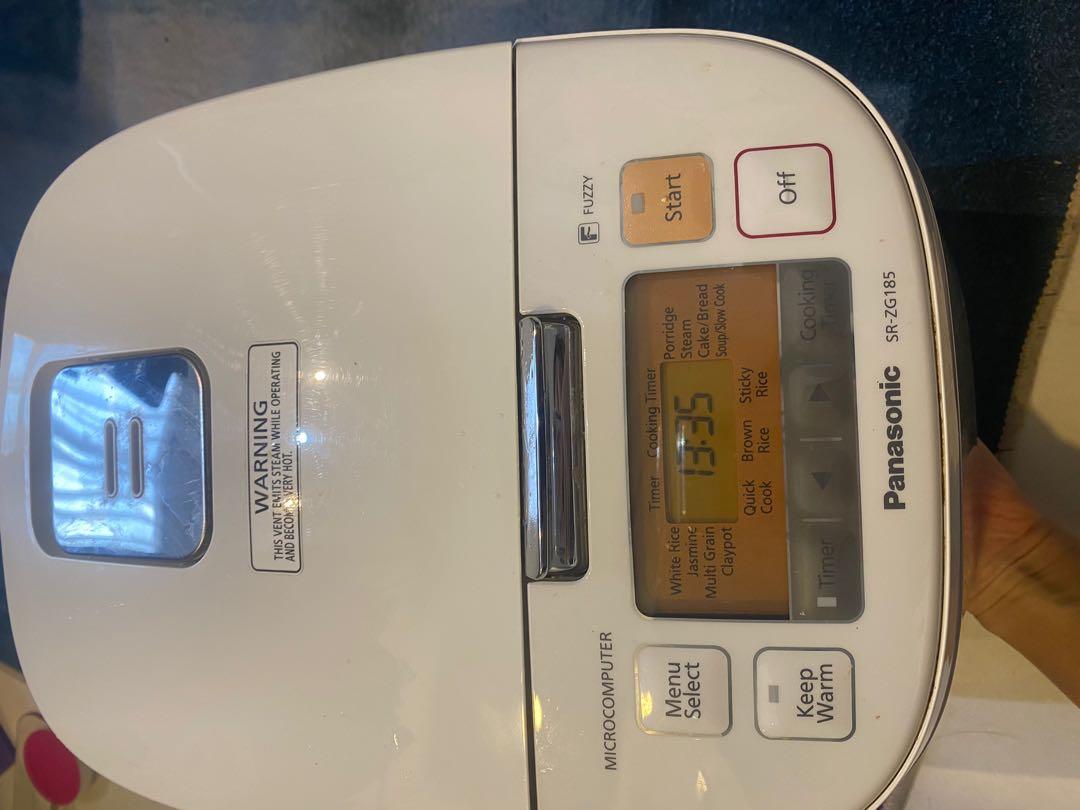 panasonic rice cooker srzg185, TV & Home Appliances, Kitchen