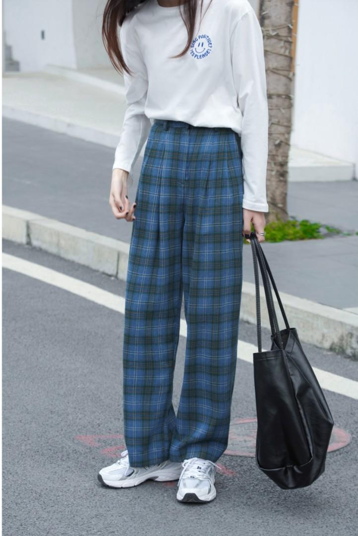 Gingham pants clearance
